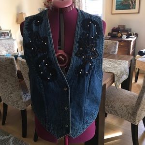 Elegant Denim Vest Jean